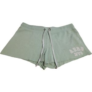 Aeropostale Green Athletic Shorts with Elastic Waistband
